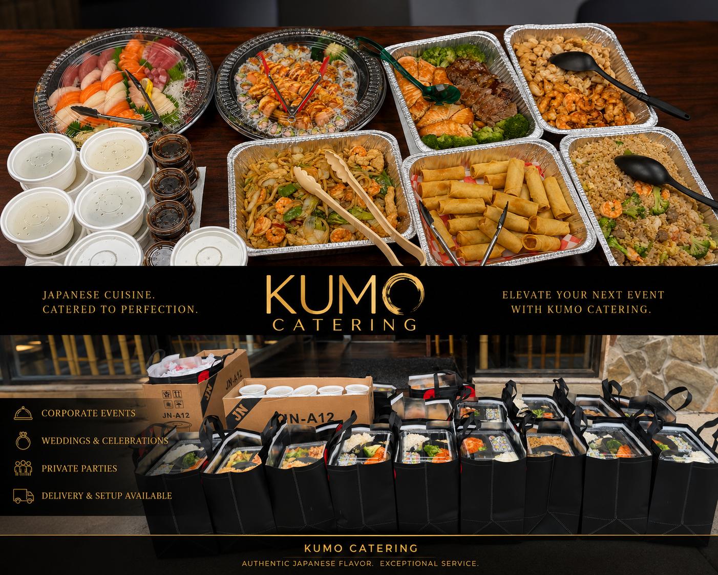 Kumo 27 catering — corporate events, weddings and celebrations, private parties
